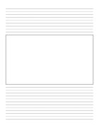 Middle Picture Box Handwriting paper