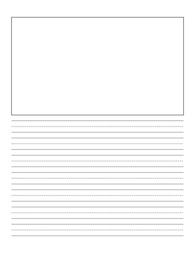 Picture Box Writing Paper Generator