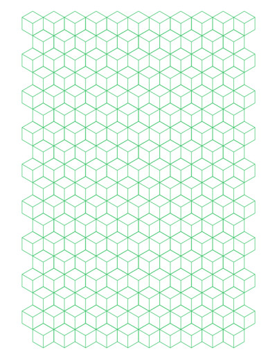 Tumbling Blocks Pattern Generator