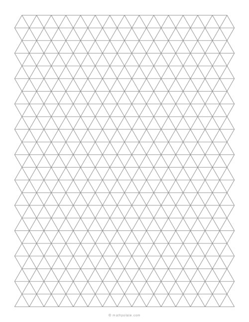 1/2 Inch Triangular Graph Paper (0.5)