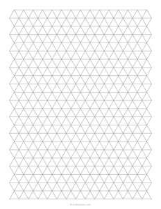 1/2 Inch Triangular Graph Paper (0.5)