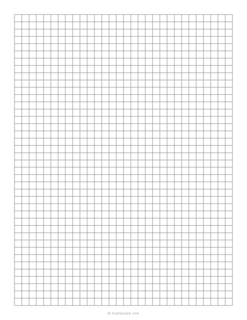 1/4 Inch Grid Paper - (1/4 Squares)