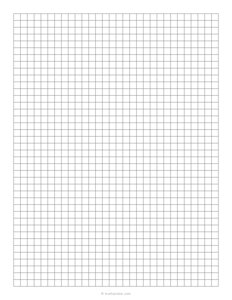 1/4 Inch Grid Paper - (1/4 Squares)
