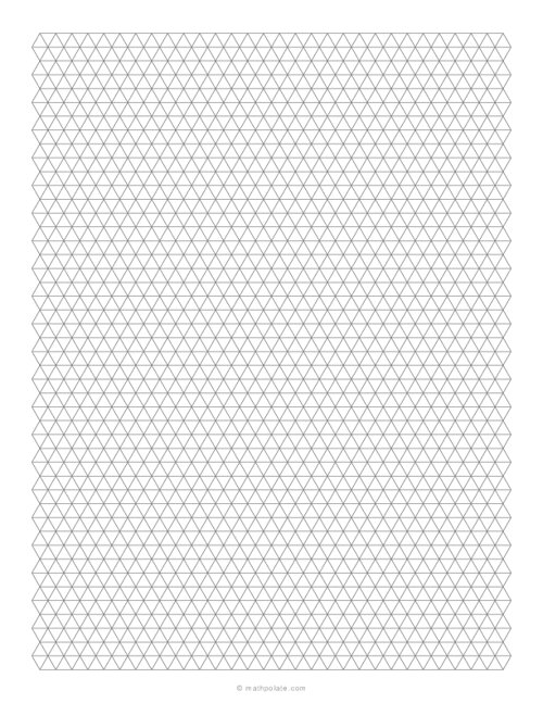 1/4 Inch Triangular Graph Paper (0.25)