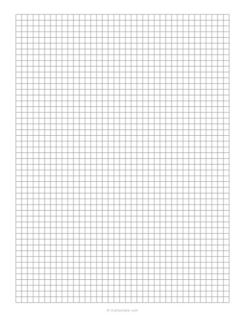 1/5 Inch Grid Paper - (0.20 Squares)