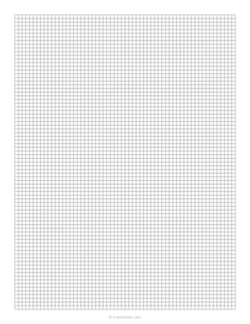 1/8 Inch Grid Paper - (1/8 Squares)
