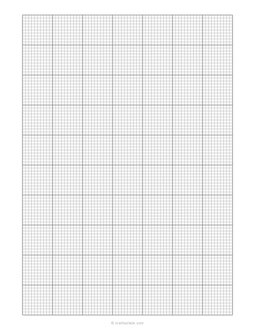 1 Inch Grid with 10×10 Subdivisions (0.1)