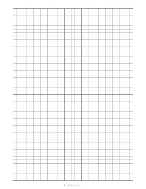 1 Inch Grid with 5×5 Subdivisions (0.2)