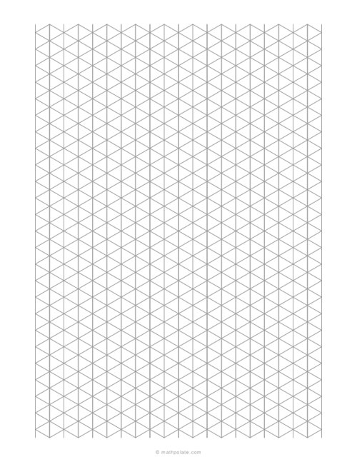 10 mm Isometric Graph Paper (1 cm)