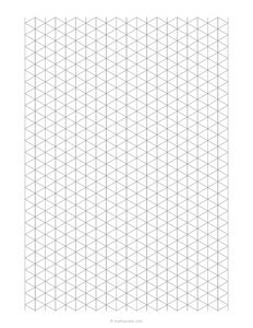 10 mm Isometric Graph Paper (1 cm)