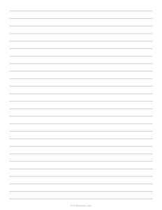 10mm (1 cm) Lined Paper