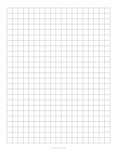 10mm Grid Paper - ( 1 cm Large Metric Grid)