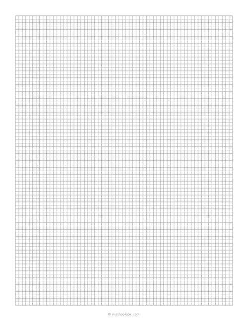 3mm Grid Paper - (Metric Graph Template)