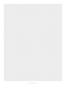 3mm Grid Paper - (Metric Graph Template)