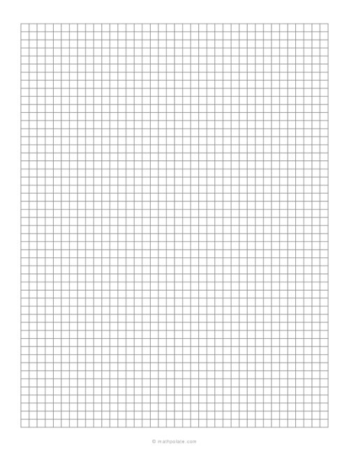 5mm Grid Paper - ( 1/2 cm Metric Standard)