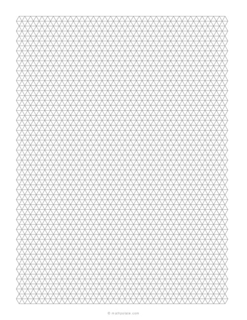 5 mm Triangular Graph Paper