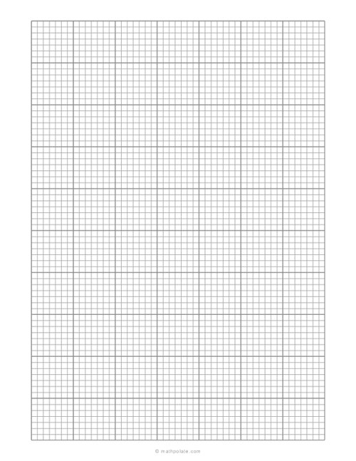 7 Squares per Inch Graph Paper - (7x7 Grid)