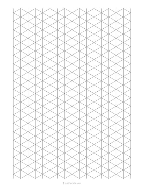 1/2 Inch Isometric Graph Paper (0.5)
