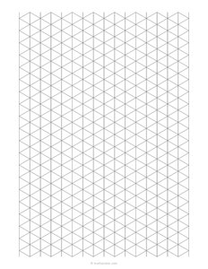 1/2 Inch Isometric Graph Paper (0.5)