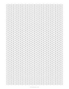 1/4 Inch Isometric Graph Paper (0.25)