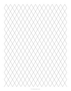 1/2 Rhombus / Diamond Grid Paper
