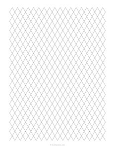 10 mm Rhombus / Diamond Grid Paper