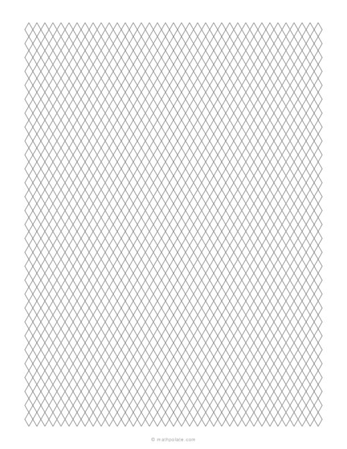 5 mm Rhombus / Diamond Grid Paper