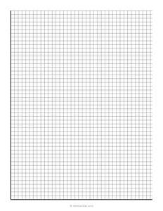 Numbered Axis Graph Papers in 5mm