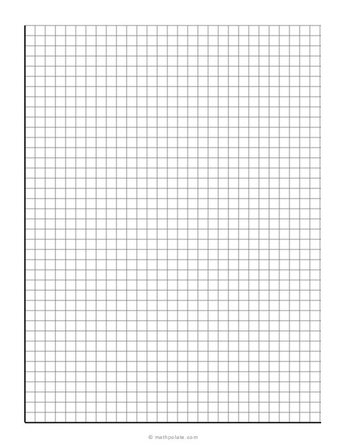 Numbered Axis Graph Papers in 1/4 Grids