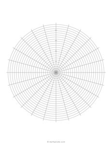 Centimeter Polar Graph Paper Printable