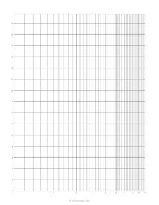 Semi-Log Graph Paper (X-Axis Logarithmic)