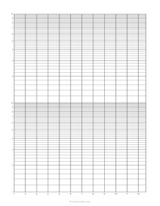 Semi-Log Graph Paper (2-Cycles on Y-Axis)