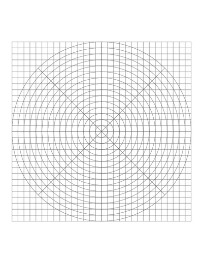 circle square hybrid graph paper generator