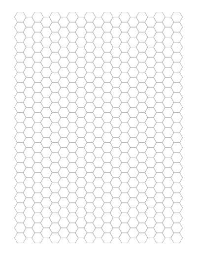 hexagonal graph paper generator