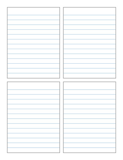 section-notes template generator