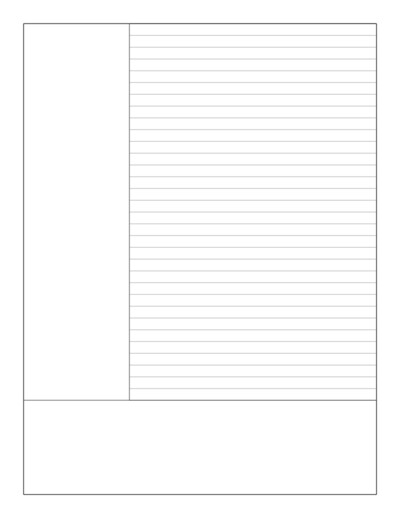 Cornell Note Taking Graph Paper Generator - Lined and Square Grid